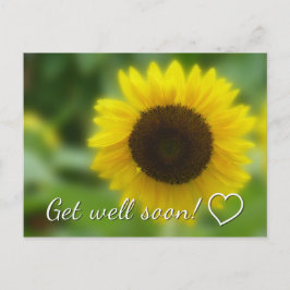 Schon bald geht es gut: Helle und fröhliche Sonnen Postkarte