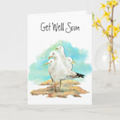 Schon bald, von der Seagullenbande, kommen die Vög Karte (Gelbe Blume)