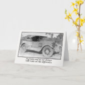 Schon bald wartete das Vintace Auto für den Servic Karte (Gelbe Blume)