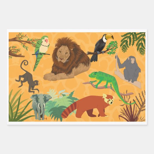 schön bedrucktes Packpapier Geschenkpapier Set (Vorderseite 2)