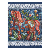 Schön besticktes Pferd Tischdecke (Vorderseite)
