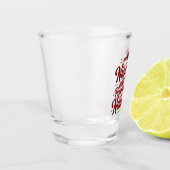Schön, bis man als unartig bewiesen wird Sarkastis Schnapsglas (Links)