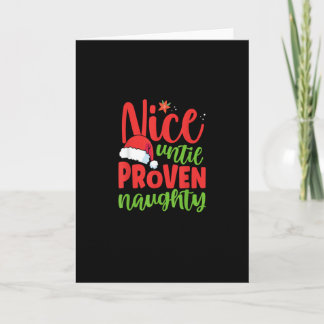 Schön bis zum Beweis, ein unartiger Weihnachtsmann Karte
