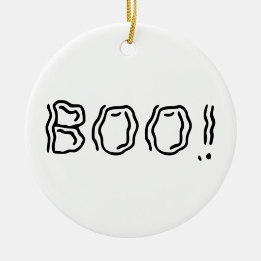 Schön Boo! Keramik Ornament (Vorne)