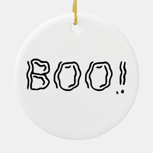 Schön Boo! Keramik Ornament (Hinten)