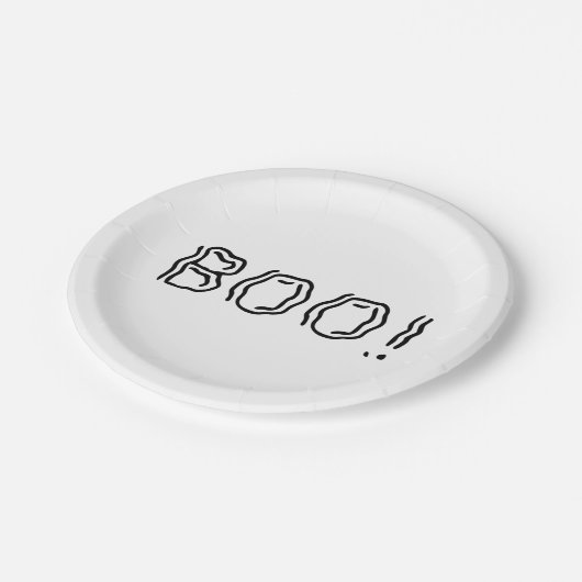 Schön Boo! Pappteller (Schrägansicht)