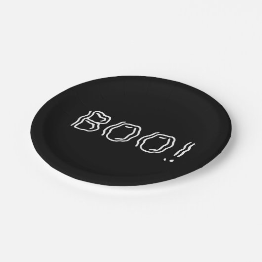 Schön Boo! Pappteller (Schrägansicht)