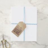 Schön, brillant & mutig — Geschenkanhänger (Mit Garn)