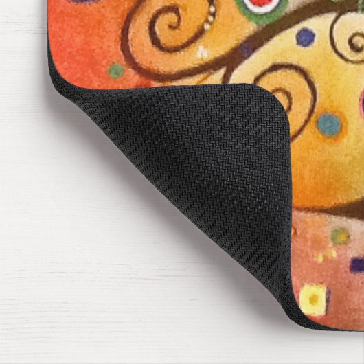Schön bunter Baum der Leben-schöner Kunst Mousepad (Ecke)