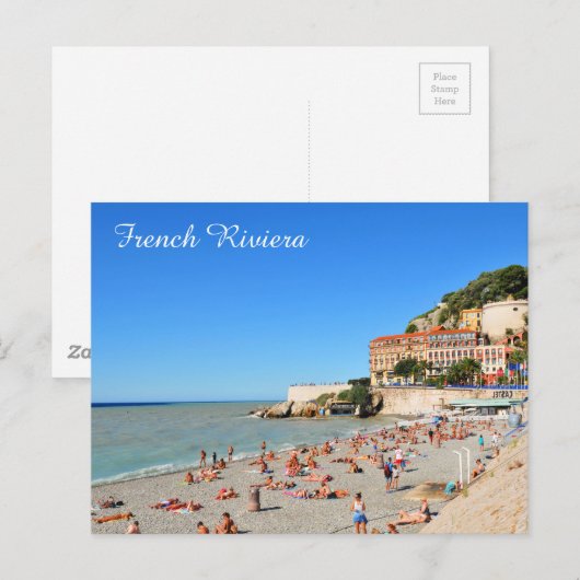 Schön. Côte d'Azur Postkarte (Vorne/Hinten)