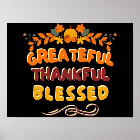 SCHÖN, DANKBAR UND SCHÖN POSTER (Vorne)