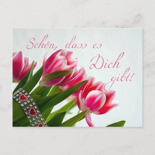 Schön, dass es dich gibt! postkarte (Vorderseite)