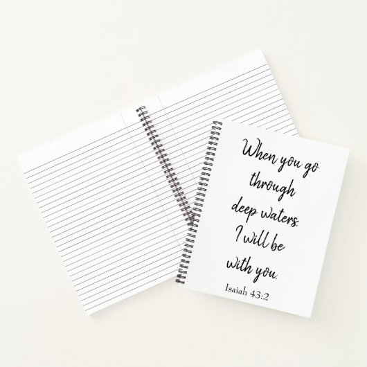 Schön, dass ich bei dir sein werde notizblock (Innenseite)