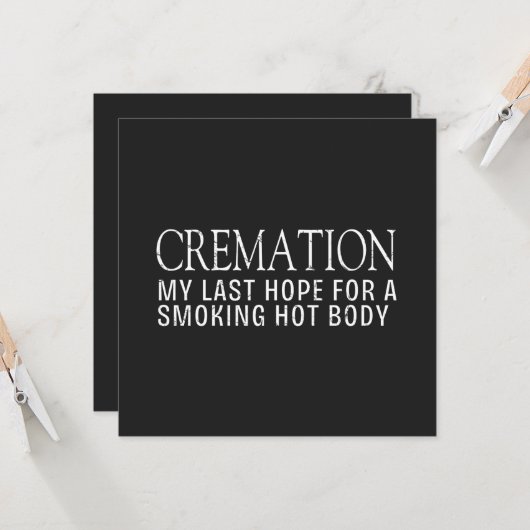 Schön, dass ich die letzte Hoffnung auf einen rauc Karte (Vorderseite/Rückseite Beispiel)