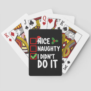 Schön, dass ich nicht Weihnachtsfeiertag machte Spielkarten