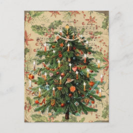 Schön dekoriert Viktorianischer Weihnachtsbaum Postkarte