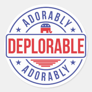 Schön deplorable Aufkleber