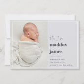 Schön dich kennenzulernen | Ankündigung des Neuen (Vorderseite)