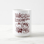 "Schön dich kennenzulernen" Doodle Kaffeetasse - N (Mittel)