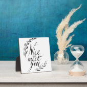 Schön dich kennenzulernen fotoplatte (InSitu)