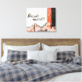 Schön dich kennenzulernen leinwanddruck (Insitu (Schlafzimmer))