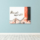 Schön dich kennenzulernen leinwanddruck (Insitu (Holzboden))