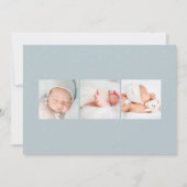 Schön dich kennenzulernen | Modernes Foto Geburtsj Ankündigung (Rückseite)