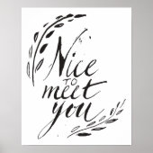 Schön dich kennenzulernen poster (Vorne)