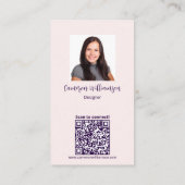 Schön, dich kennenzulernen! Soziale Vernetzung Visitenkarte (Rückseite)