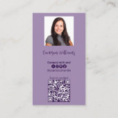 Schön, dich kennenzulernen! Verbinden Sie mit uns! Visitenkarte (Rückseite)