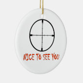 SCHÖN, DICH ZU SEHEN KERAMIKORNAMENT (Rechts)