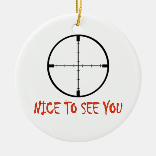 SCHÖN, DICH ZU SEHEN KERAMIKORNAMENT (Vorne)