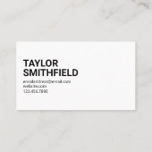 SCHÖN, DICH ZU TREFFEN VISITENKARTE (Rückseite)