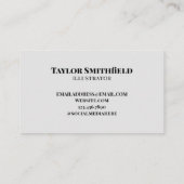 Schön, dich zu treffen visitenkarte (Rückseite)