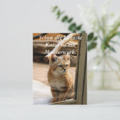 Schon die Katze ist ei... Postkarte (Stehend Vorderseite)