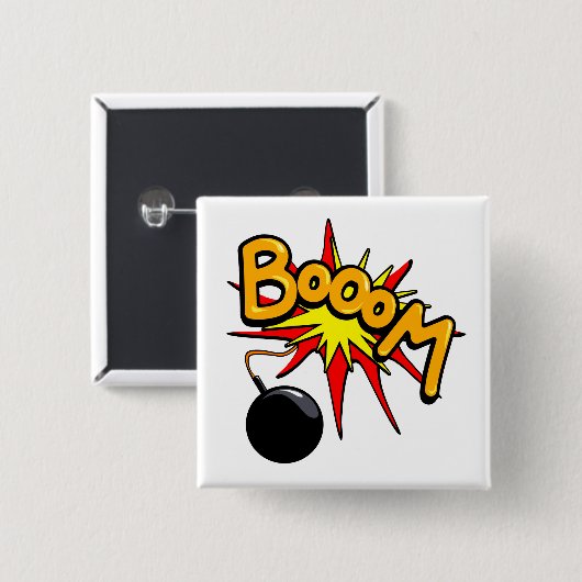 Schön! Eckiger Knopf Button (Vorne & Hinten)