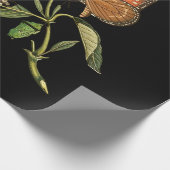 Schön - Eleganz - Schmetterling - Blume Geschenkpapier (Ecke)