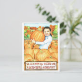 Schön ernten inspirierende Postkarte (Stehend Vorderseite)