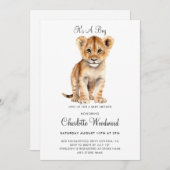 Schön, es ist eine Einladung für Junge Löwen (Vorne/Hinten)