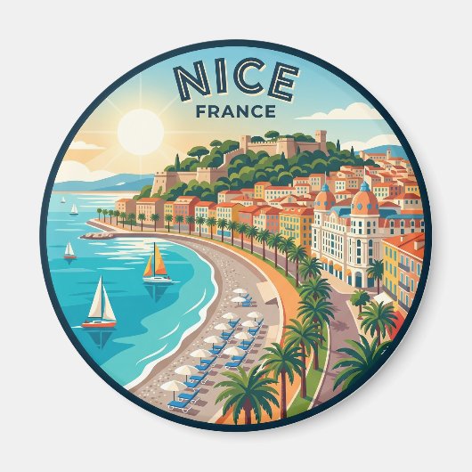 Schön Frankreich Magnet (Vorne)