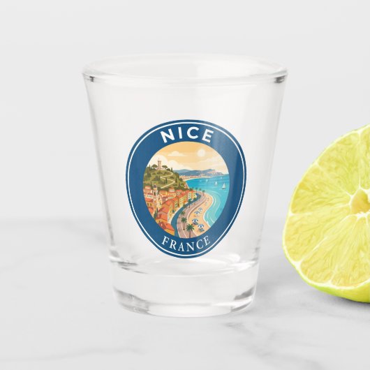 Schön Frankreich Schnapsglas (Vorderseite)