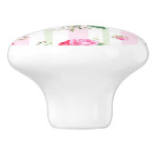 schön, Frühling, Shabby Chic, rosa Rosen, Chic, f Keramikknauf (Seitenansicht)