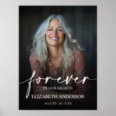 Schön für immer in unseren Herzen Foto-Gedenkstätt Poster (Vorne)