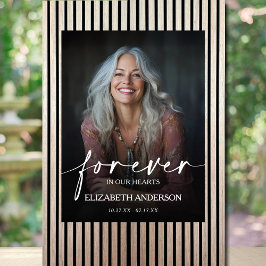 Schön für immer in unseren Herzen Foto-Gedenkstätt Poster