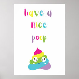 Schön gekackt poster