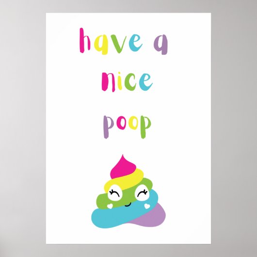 Schön gekackt poster (Vorne)