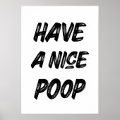 Schön gekackt poster (Vorne)