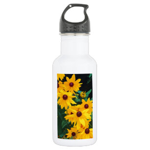 Schön gelbe Sonnenblumen drucken Edelstahlflasche
