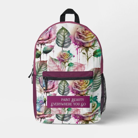 schön gemalt bedruckter rucksack (Vorderseite)