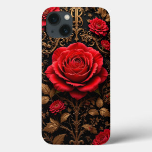 Schön gestaltete rote Rose Case-Mate iPhone Hülle
